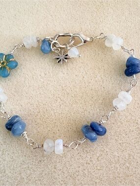 Santa Maria Aquamarine and Moonshine Bracelet -